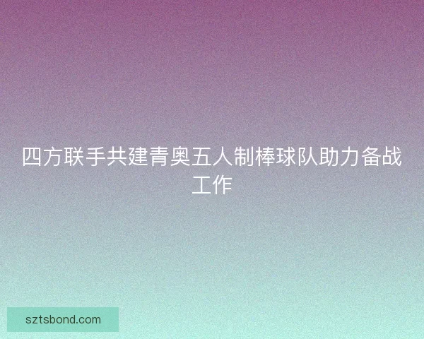 四方联手共建青奥五人制棒球队助力备战工作 四方联手共建青奥五人制棒球队助力备战工作
